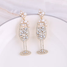 Load image into Gallery viewer, Boho Earrings - Fashion Beaded Earrings - Bride Chic Bottle Earrings