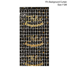 Load image into Gallery viewer, Party Background Glitter Look Curtain Glitter Backdrop Wedding - Party Decoration