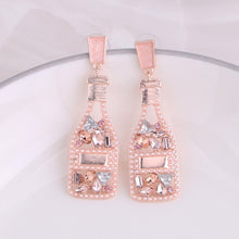 Load image into Gallery viewer, Boho Earrings - Fashion Beaded Earrings - Bride Chic Bottle Earrings