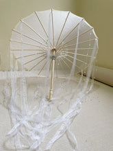 Load image into Gallery viewer, Paper Silk Parasol - Decorative Umbrella for Bridal Shower or Baby Shower