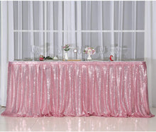 Load image into Gallery viewer, Sequin Rectangular Table Skirting for Party Tables - Wedding Decoration-Party Linen