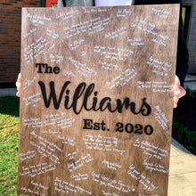 Load image into Gallery viewer, Rustic Wedding Sign - A Wooden Wedding Guest Book Alternative