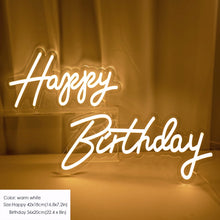 Load image into Gallery viewer, Acrylic Neon Signs Made For Indoor Wedding-Birthday or Any Party Decoration