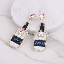 Load image into Gallery viewer, Boho Earrings - Fashion Beaded Earrings - Bride Chic Bottle Earrings