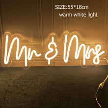 Load image into Gallery viewer, Acrylic Neon Signs Made For Indoor Wedding-Birthday or Any Party Decoration