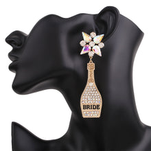 Load image into Gallery viewer, Boho Earrings - Fashion Beaded Earrings - Bride Chic Bottle Earrings