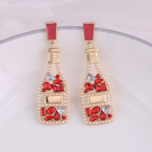Load image into Gallery viewer, Boho Earrings - Fashion Beaded Earrings - Bride Chic Bottle Earrings