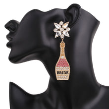 Load image into Gallery viewer, Boho Earrings - Fashion Beaded Earrings - Bride Chic Bottle Earrings