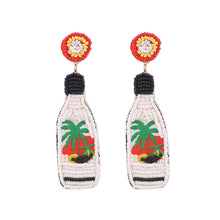 Load image into Gallery viewer, Boho Earrings - Fashion Beaded Earrings - Bride Chic Bottle Earrings