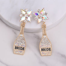 Load image into Gallery viewer, Boho Earrings - Fashion Beaded Earrings - Bride Chic Bottle Earrings