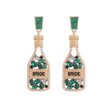 Load image into Gallery viewer, Boho Earrings - Fashion Beaded Earrings - Bride Chic Bottle Earrings