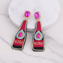 Load image into Gallery viewer, Boho Earrings - Fashion Beaded Earrings - Bride Chic Bottle Earrings