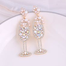 Load image into Gallery viewer, Boho Earrings - Fashion Beaded Earrings - Bride Chic Bottle Earrings