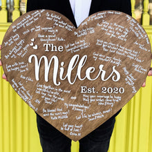Load image into Gallery viewer, Rustic Wedding Sign - A Wooden Wedding Guest Book Alternative