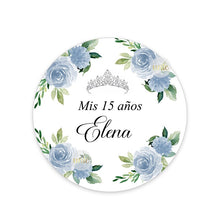 Load image into Gallery viewer, Mis Quince Personalized Favor Stickers-Quinceanera-Sweet Fifteen-Sixteen Decor Labels