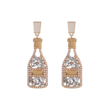 Load image into Gallery viewer, Boho Earrings - Fashion Beaded Earrings - Bride Chic Bottle Earrings