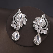 Load image into Gallery viewer, Sparkle Time Rhinestone Bridal Tiara and Jewelry Set-Crown-Earrings-Necklace