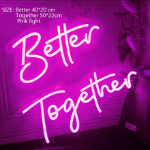 Load image into Gallery viewer, Acrylic Neon Signs Made For Indoor Wedding-Birthday or Any Party Decoration