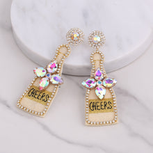 Load image into Gallery viewer, Boho Earrings - Fashion Beaded Earrings - Bride Chic Bottle Earrings