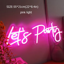 Load image into Gallery viewer, Acrylic Neon Signs Made For Indoor Wedding-Birthday or Any Party Decoration