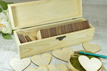 Load image into Gallery viewer, Personalized Signature Guest Book Option-Engraved Wood Wish Drop Box for Any Occasion-Wedding-Mis Quince-Anniversary