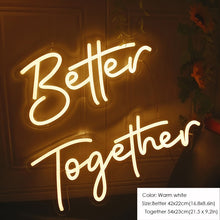 Load image into Gallery viewer, Acrylic Neon Signs Made For Indoor Wedding-Birthday or Any Party Decoration