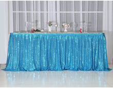 Load image into Gallery viewer, Sequin Rectangular Table Skirting for Party Tables - Wedding Decoration-Party Linen