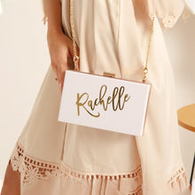 Load image into Gallery viewer, Acrylic Clutch Personalized Bride or Bridesmaids Gift-Monogrammed Purse
