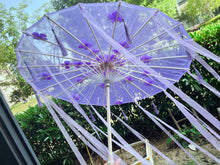 Load image into Gallery viewer, Paper Silk Parasol - Decorative Umbrella for Bridal Shower or Baby Shower