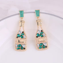Load image into Gallery viewer, Boho Earrings - Fashion Beaded Earrings - Bride Chic Bottle Earrings