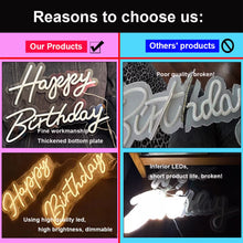 Load image into Gallery viewer, Acrylic Neon Signs Made For Indoor Wedding-Birthday or Any Party Decoration