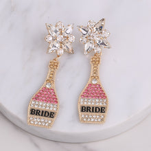 Load image into Gallery viewer, Boho Earrings - Fashion Beaded Earrings - Bride Chic Bottle Earrings