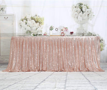 Load image into Gallery viewer, Sequin Rectangular Table Skirting for Party Tables - Wedding Decoration-Party Linen