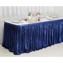 Load image into Gallery viewer, Sequin Rectangular Table Skirting for Party Tables - Wedding Decoration-Party Linen