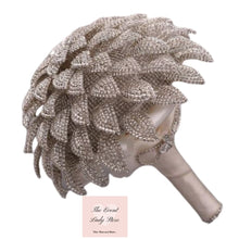 Load image into Gallery viewer, Silver or Gold Rhinestone Bridal Bouquet-for Wedding-Accessories-Jewelry Bouquet