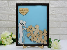 Load image into Gallery viewer, Bride and Groom Wedding Wish Drop Frame-Guest Book Alternative
