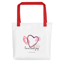 Load image into Gallery viewer, Heart Silhouette Personalized Design Tote bag