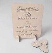 Load image into Gallery viewer, Bride and Groom Wedding Wish Drop Frame-Guest Book Alternative
