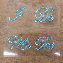 Load image into Gallery viewer, I Do - Me Too Novelty Cute Rhinestone Wedding Shoe Decals-Stickers