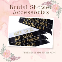 Load image into Gallery viewer, bachelorette party sashes - bridal shower bridesmaids sashes