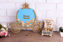 Load image into Gallery viewer, Fairy Tale Carriage Wedding or Quinceañera Guest Book Alternative-Wish Drop Box