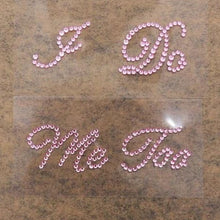 Load image into Gallery viewer, I Do - Me Too Novelty Cute Rhinestone Wedding Shoe Decals-Stickers