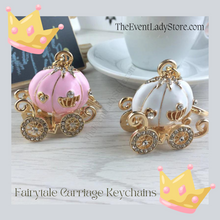 Load image into Gallery viewer, Fairy Tale Theme Enamel Pumpkin Carriage Keychain-Party Favor