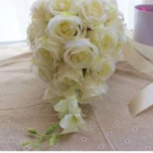 Load image into Gallery viewer, Keepsake Silk Flowers-Romantic Rose Bouquet for Bride or Bridesmaid