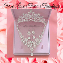 Load image into Gallery viewer, High Quality Fashion Crystalline Bridal Jewelry Sets-Bride-Tiara-Crowns-Earring-Necklace Wedding Jewelry