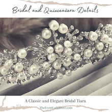 Load image into Gallery viewer, Elegant Nouvelle Fashion Pearl Crown Crystal Rhinestone Tiara
