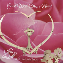 Load image into Gallery viewer, Personalized Wood Frame Wedding Guest Book Alternative-Wish Drop Heart