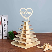 Load image into Gallery viewer, Mr and Mrs Heart Theme Wedding Chocolate Display Stand