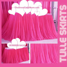Load image into Gallery viewer, Party Tulle Table Skirt - Party Decor Table Skirting-Wedding Table Skirt