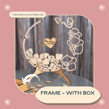 Load image into Gallery viewer, Personalized Wedding Flower Motif Guest Book Alternative-Acrylic Round Wish Drop Box